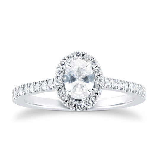 Amelia Platinum 0.90ct Diamond Ring