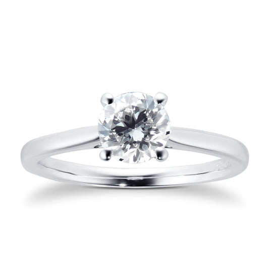 White Gold 1.00ct Diamond Solitaire Ring