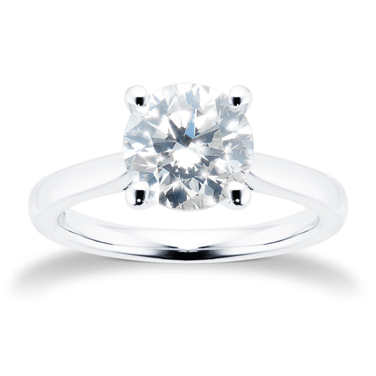 Platinum 2ct Solitaire Diamond Ring