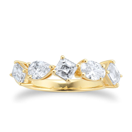 Yellow Gold 1.50cttw Diamond Fancy Scatter Ring