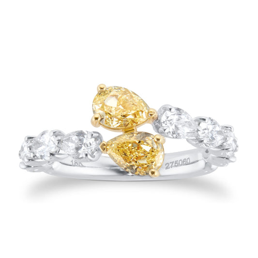 Yellow & White Diamond Ring