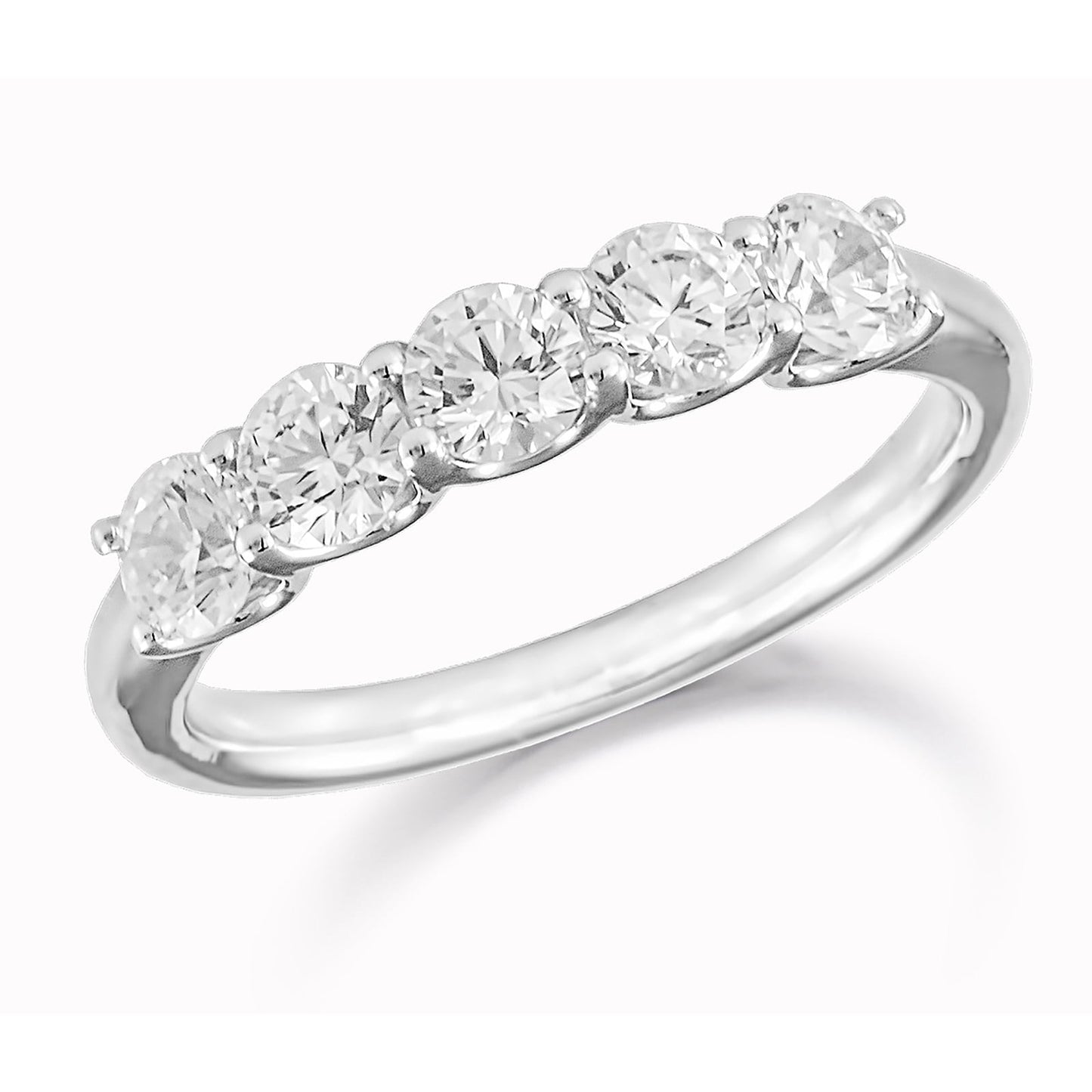 Platinum 1.00ct Five Stone Ring