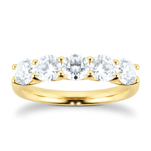 Yellow Gold 1.50ct Five Stone Ring