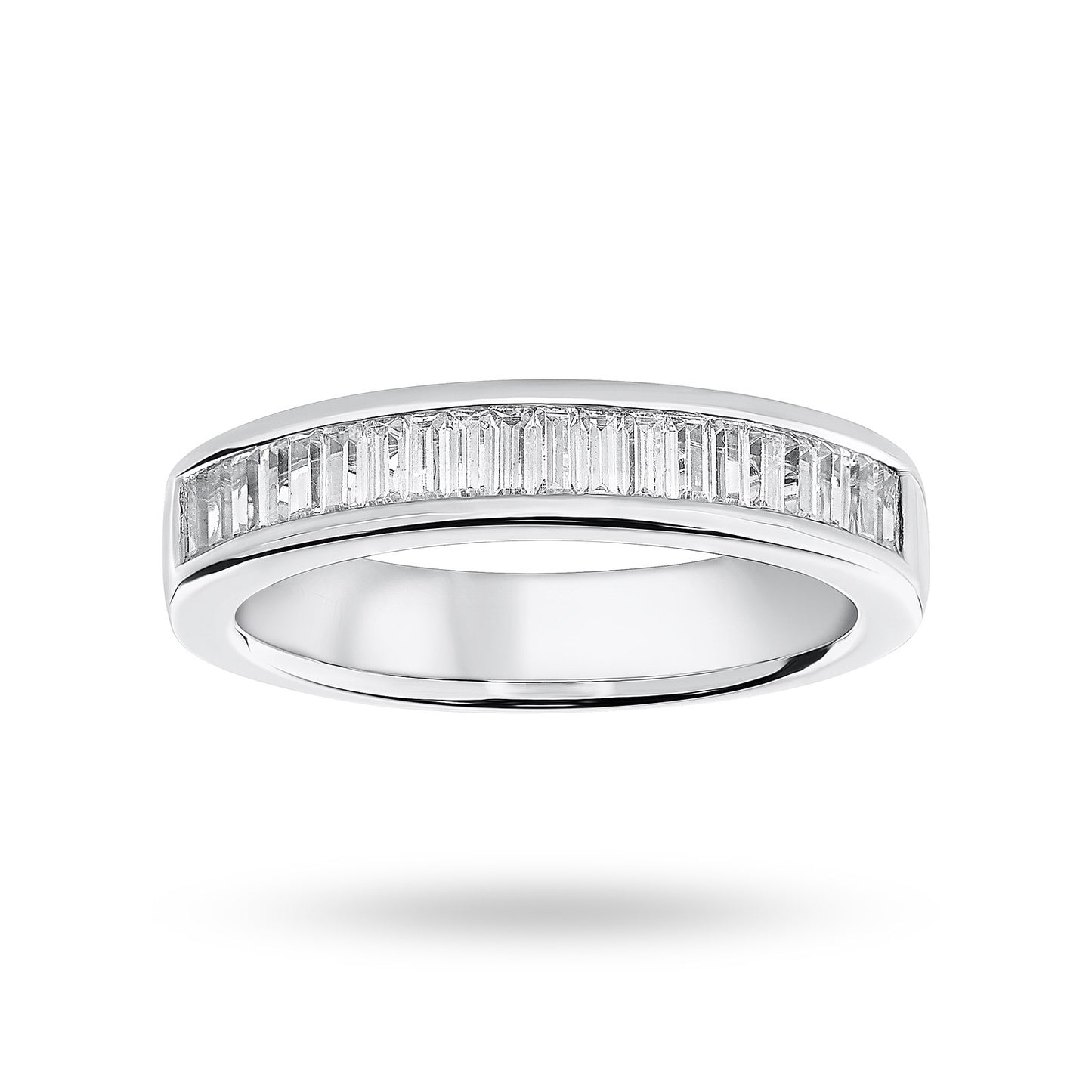 Platinum 0.75ct Baguette Ring