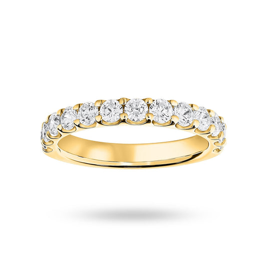 Yellow Gold 1.00ct Half Ring