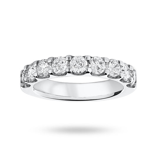 Platinum 1.45ct Half Ring