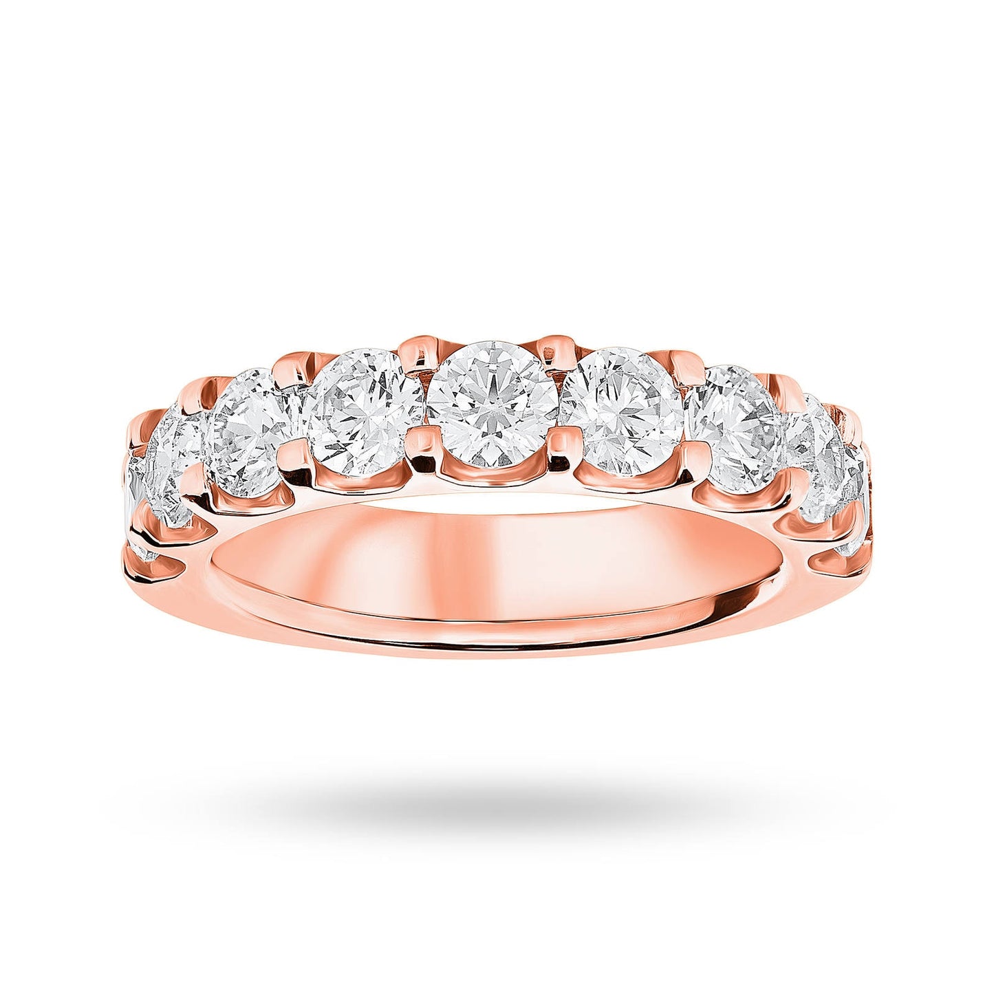 Rose Gold 2.10ct Half Ring