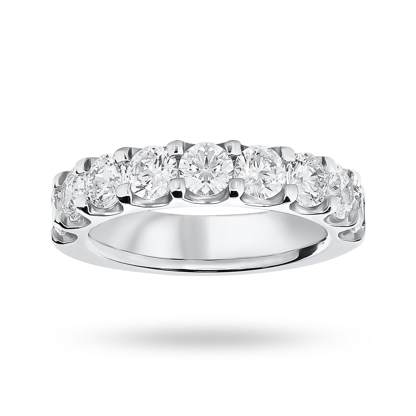 White Gold 2.10ct Half Ring