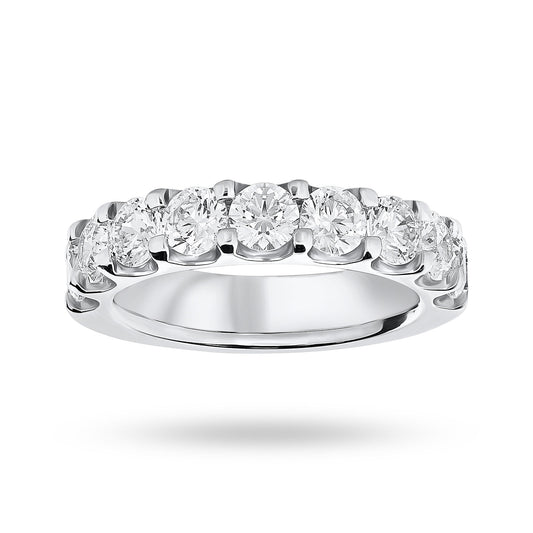 White Gold 2.10ct Half Ring