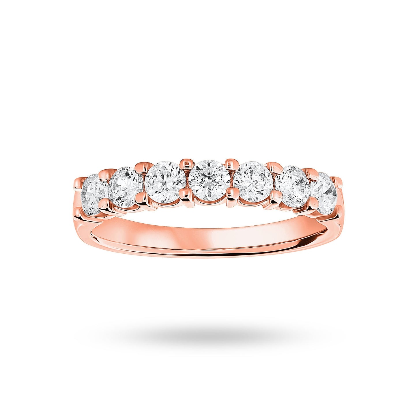 Rose Gold 0.75ct Under Bezel Ring