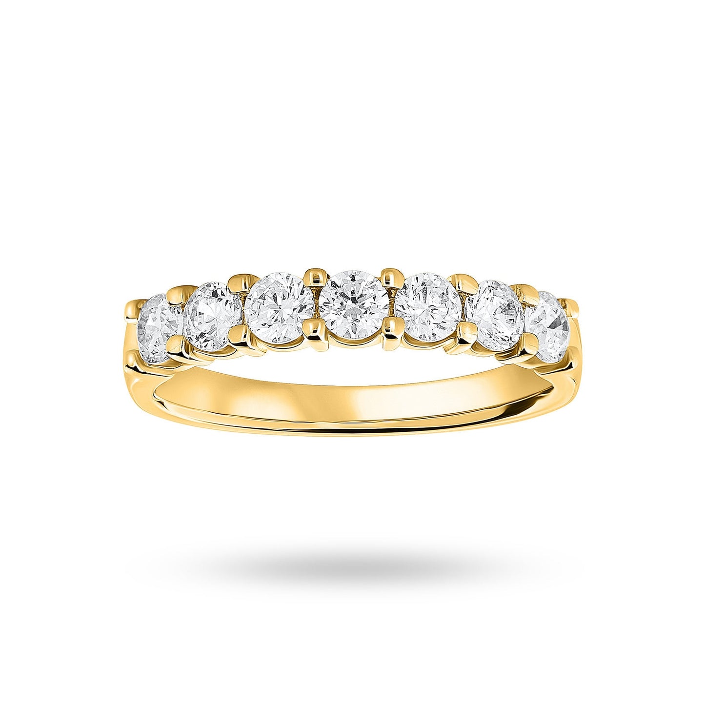 Yellow Gold 0.75ct Under Bezel Ring