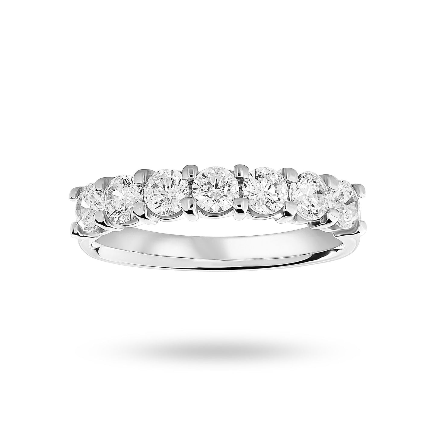 White Gold 1.00ct Under Bezel Ring