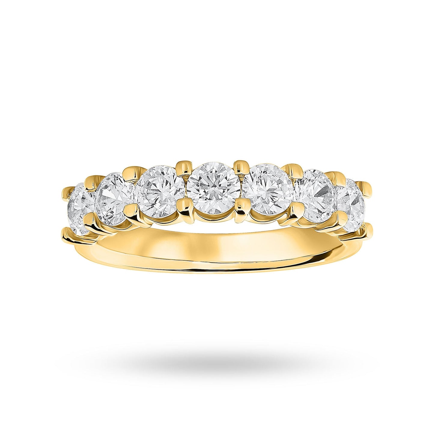 Yellow Gold 1.30ct Under Bezel Ring