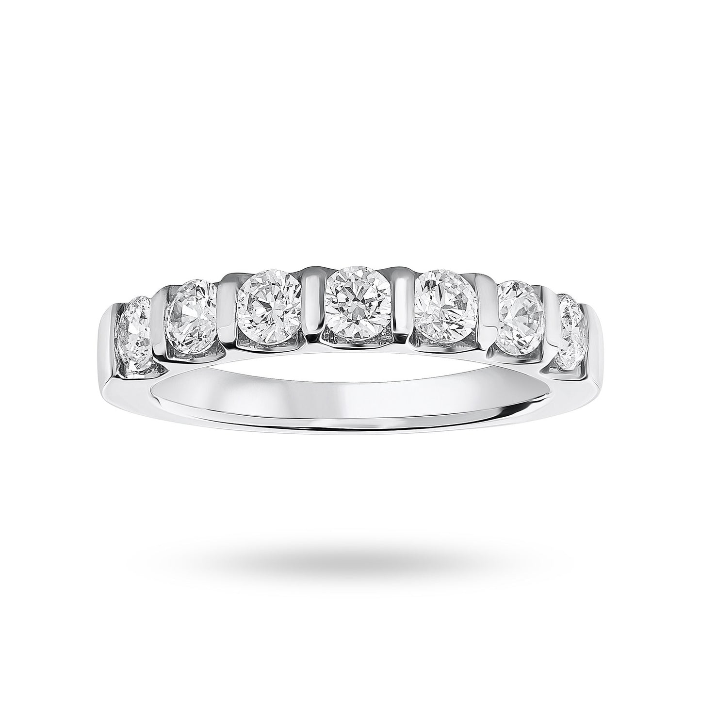 White Gold 0.77ct Bar Ring