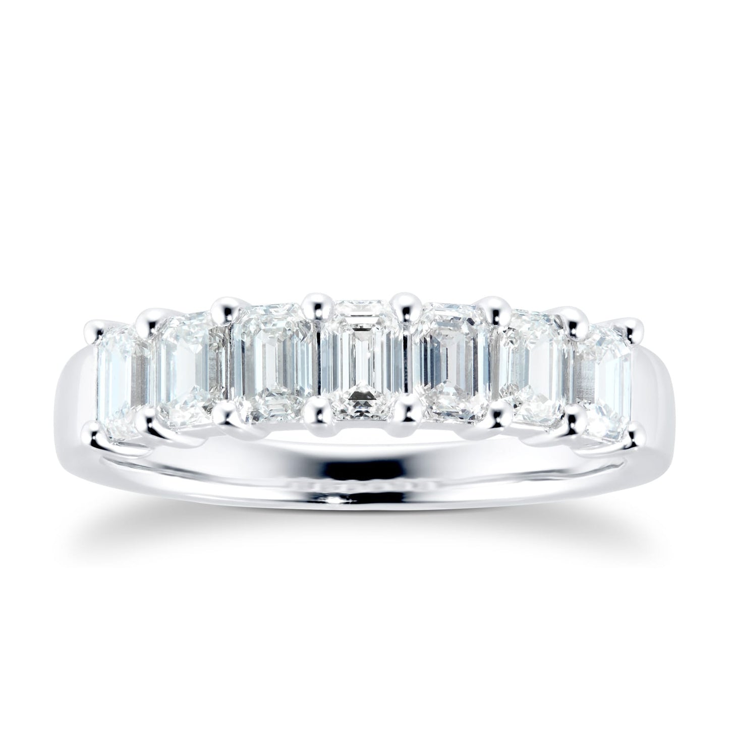 Platinum 1.00ct Diamond 7 Stone Ring