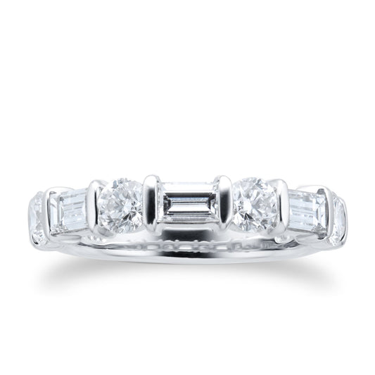 Platinum 1.77cttw Baguette & Ring