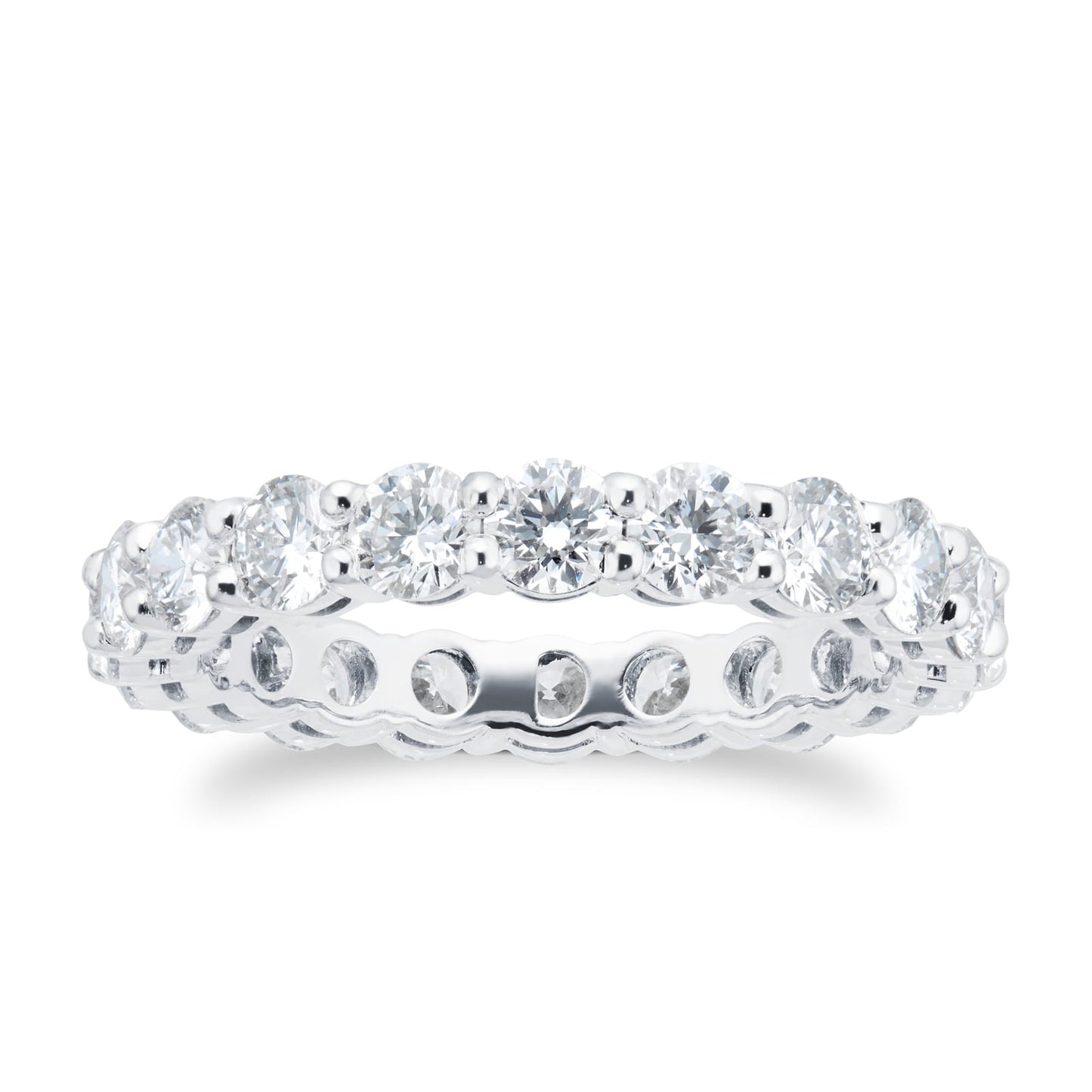 Platinum 2.90cttw Diamond Ring