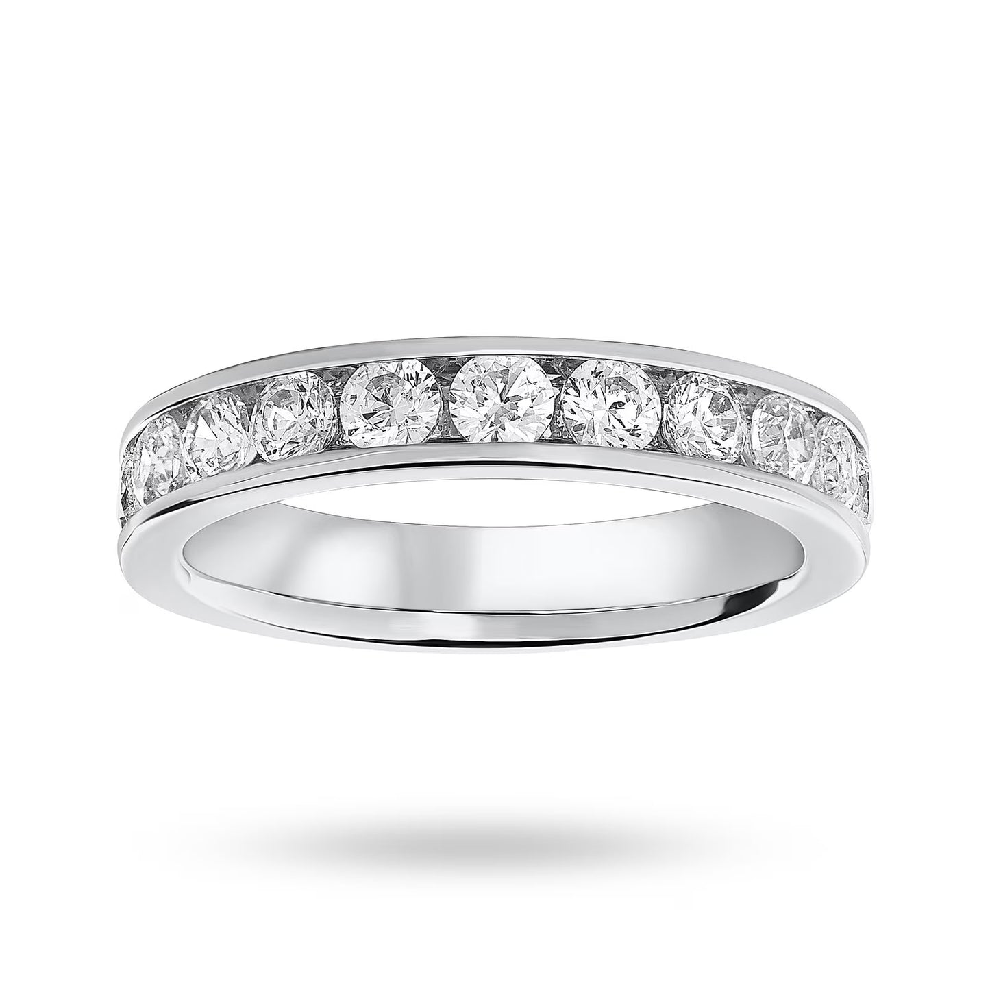 Platinum 1.00cttw Round Diamond Ring