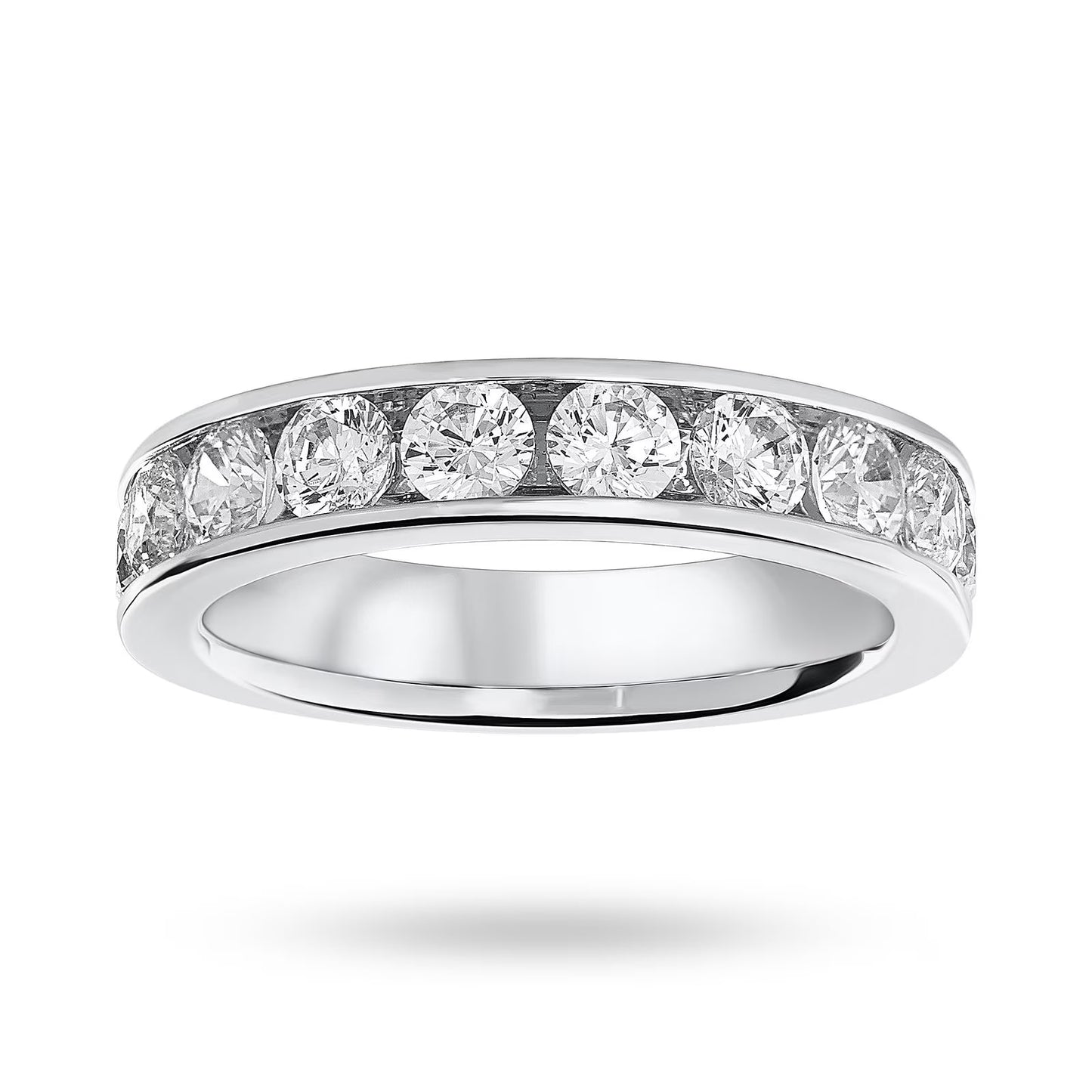 Platinum 1.50cttw Round Diamond Ring