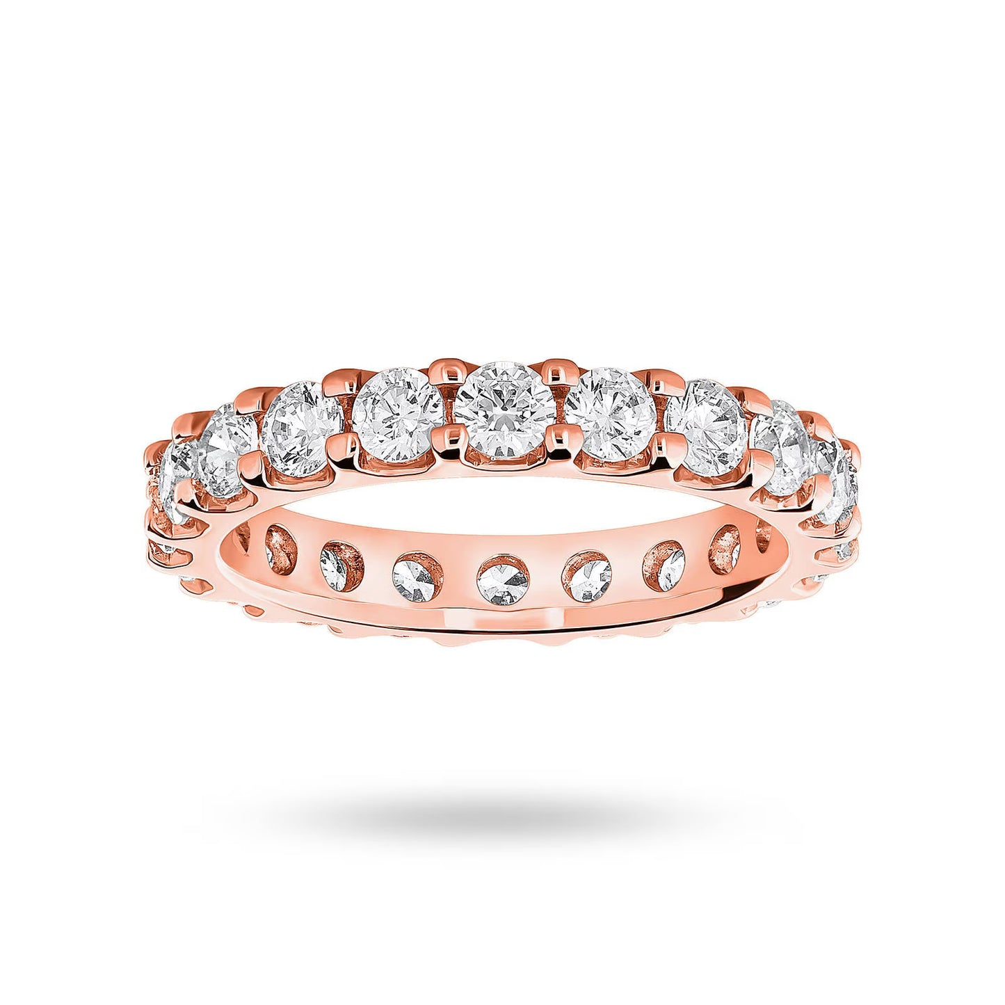 Rose Gold 2.00cttw Round Diamond Ring