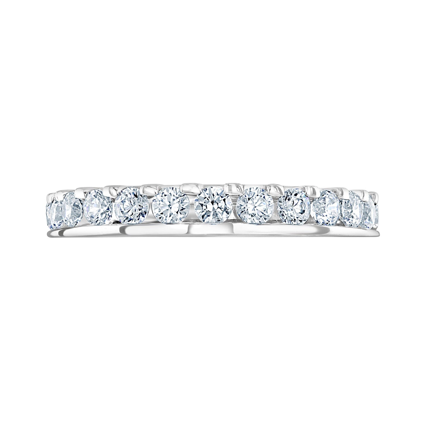 Platinum 1.50ct Round Diamond Asymmetric Ring