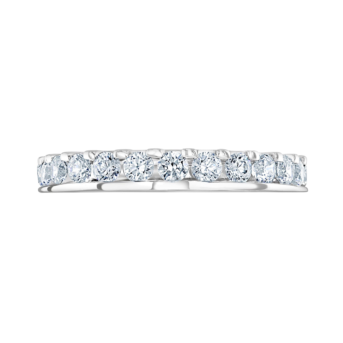 Platinum 1.50ct Round Diamond Asymmetric Ring