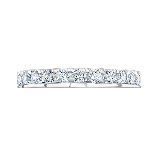 Platinum 1.50ct Round Diamond Asymmetric Ring