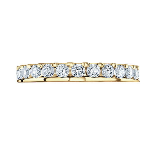 Yellow Gold 1.50ct Round Diamond Asymmetric Ring