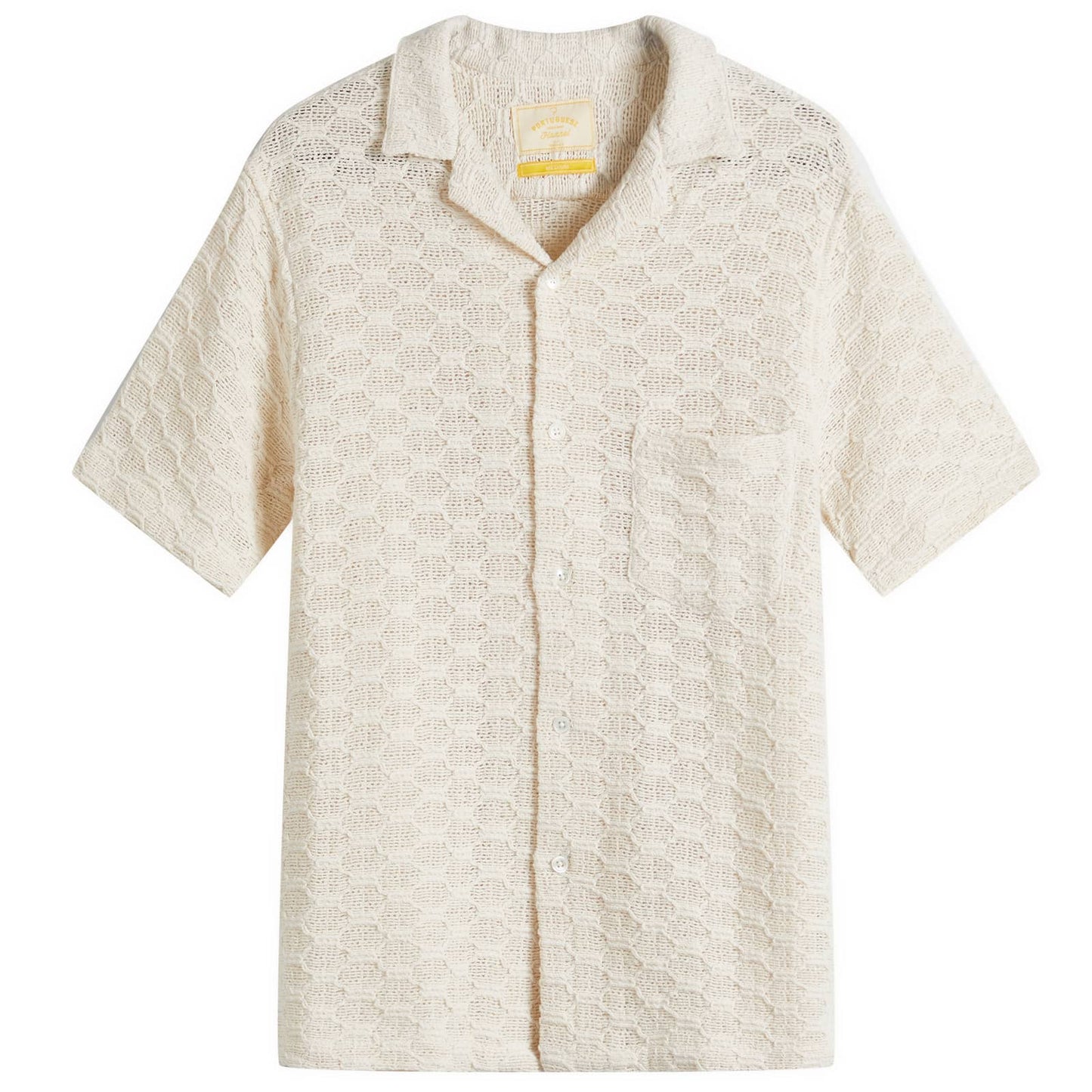 Net Cotton Knit Vacation Shirt