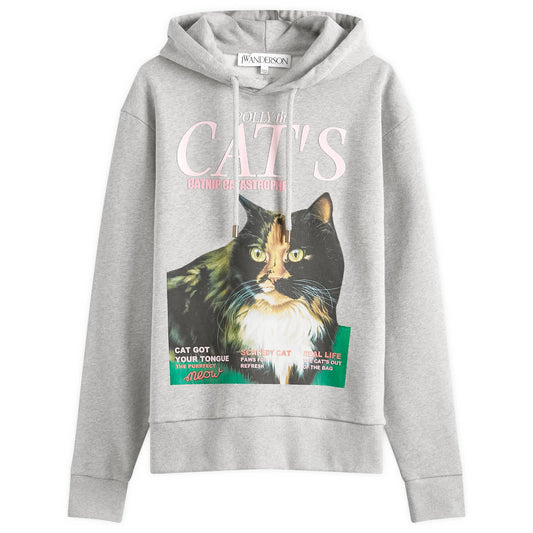 Cat Print Hoodie