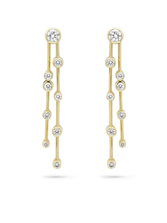 Raindance Long Diamond Earrings