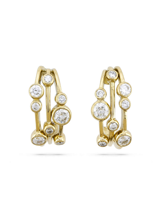 Raindance Diamond Hoop Earrings