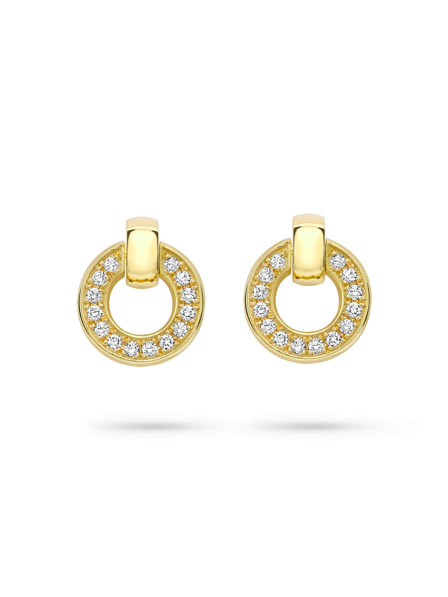 Roulette Diamond Flip Earrings