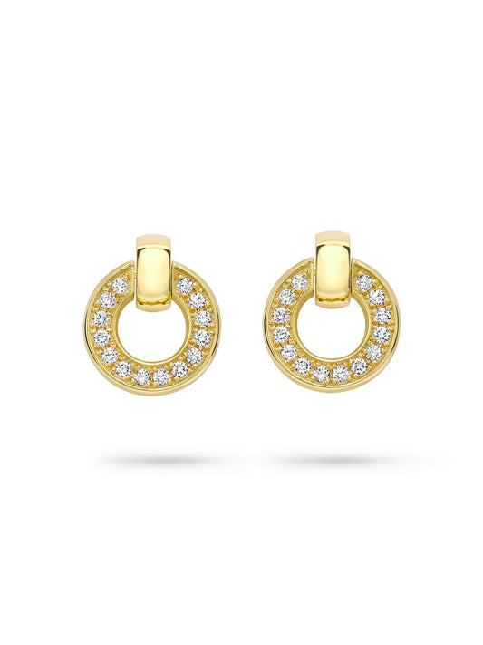 Roulette Diamond Flip Earrings