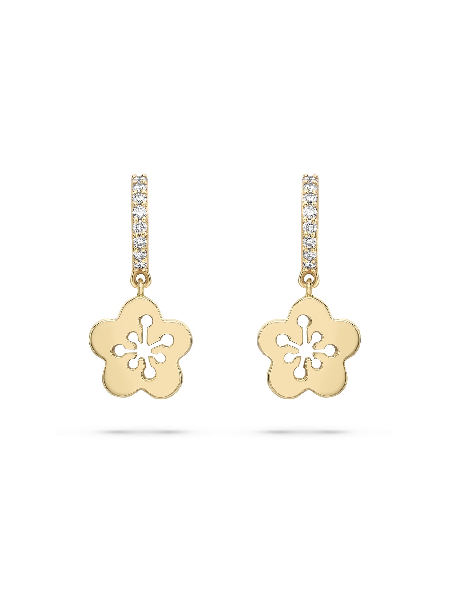 Blossom Mini Diamond Drop Earrings