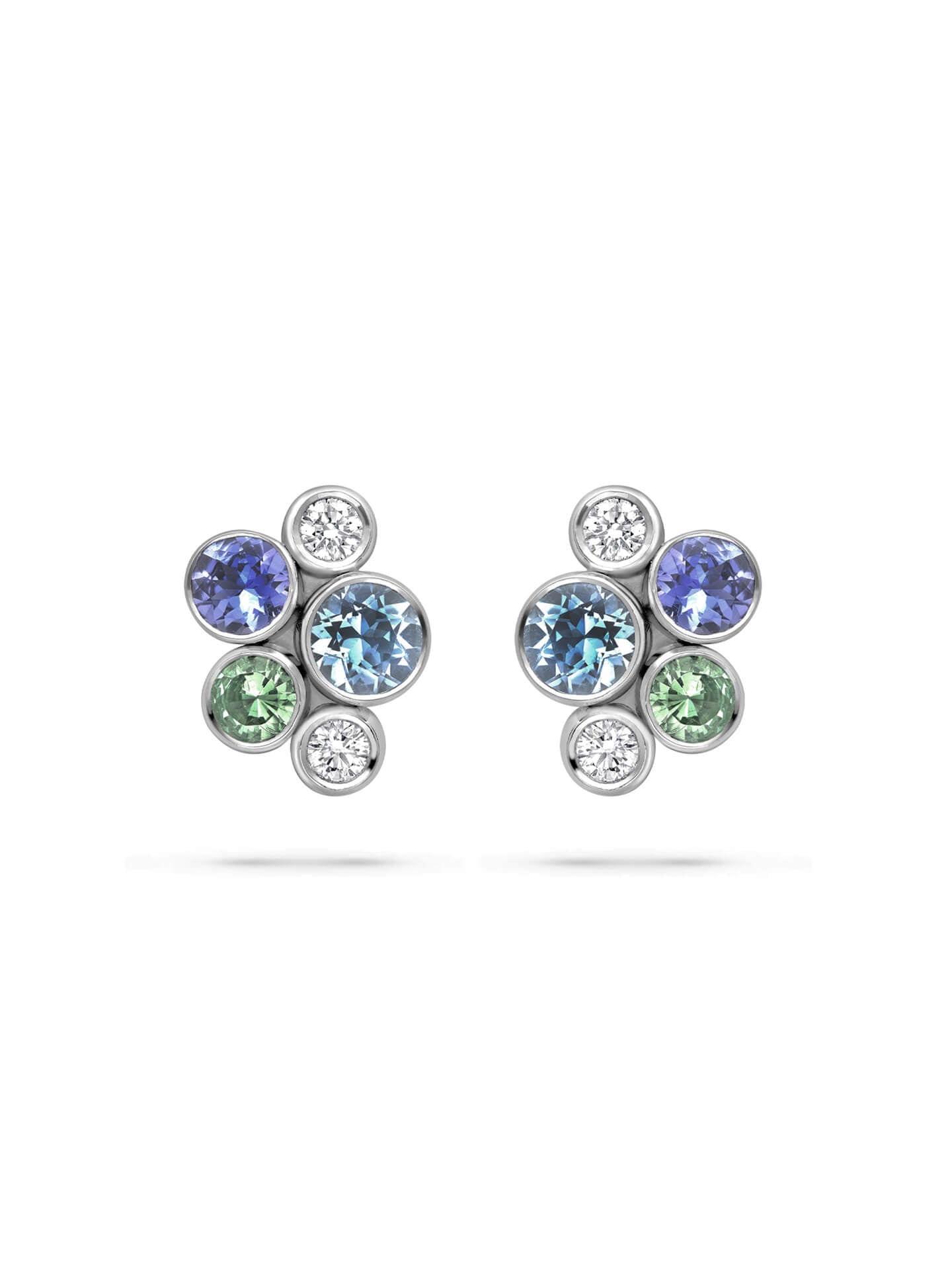 Raindance Watercolour Cluster Stud Earrings