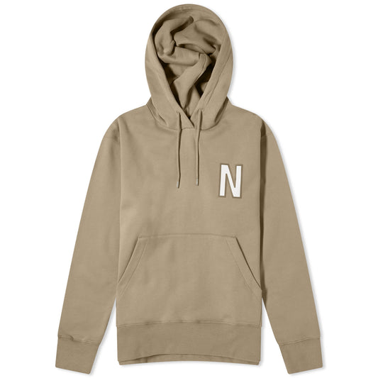 Arne Relaxed N Logo Hoodie