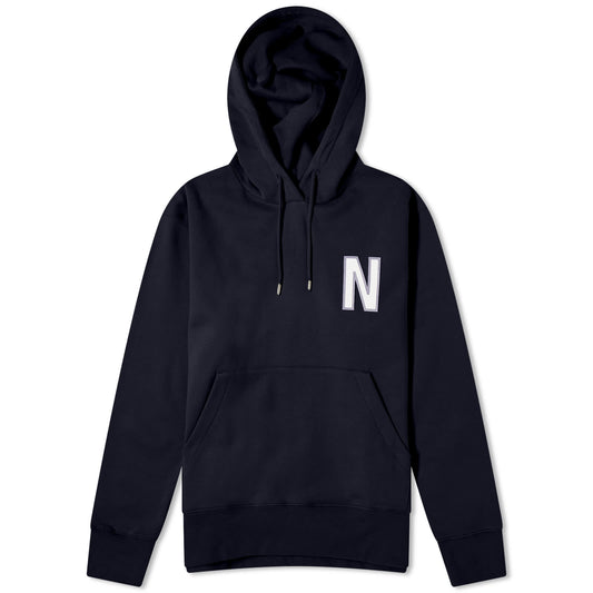 Arne Relaxed N Logo Hoodie