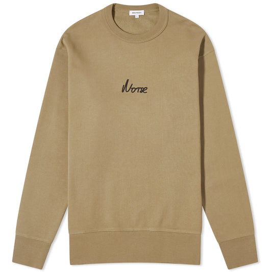 Arne Chain Stitch Logo Crew Sweat