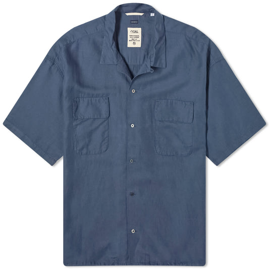 Open Collar Cupra Hemp Shirt