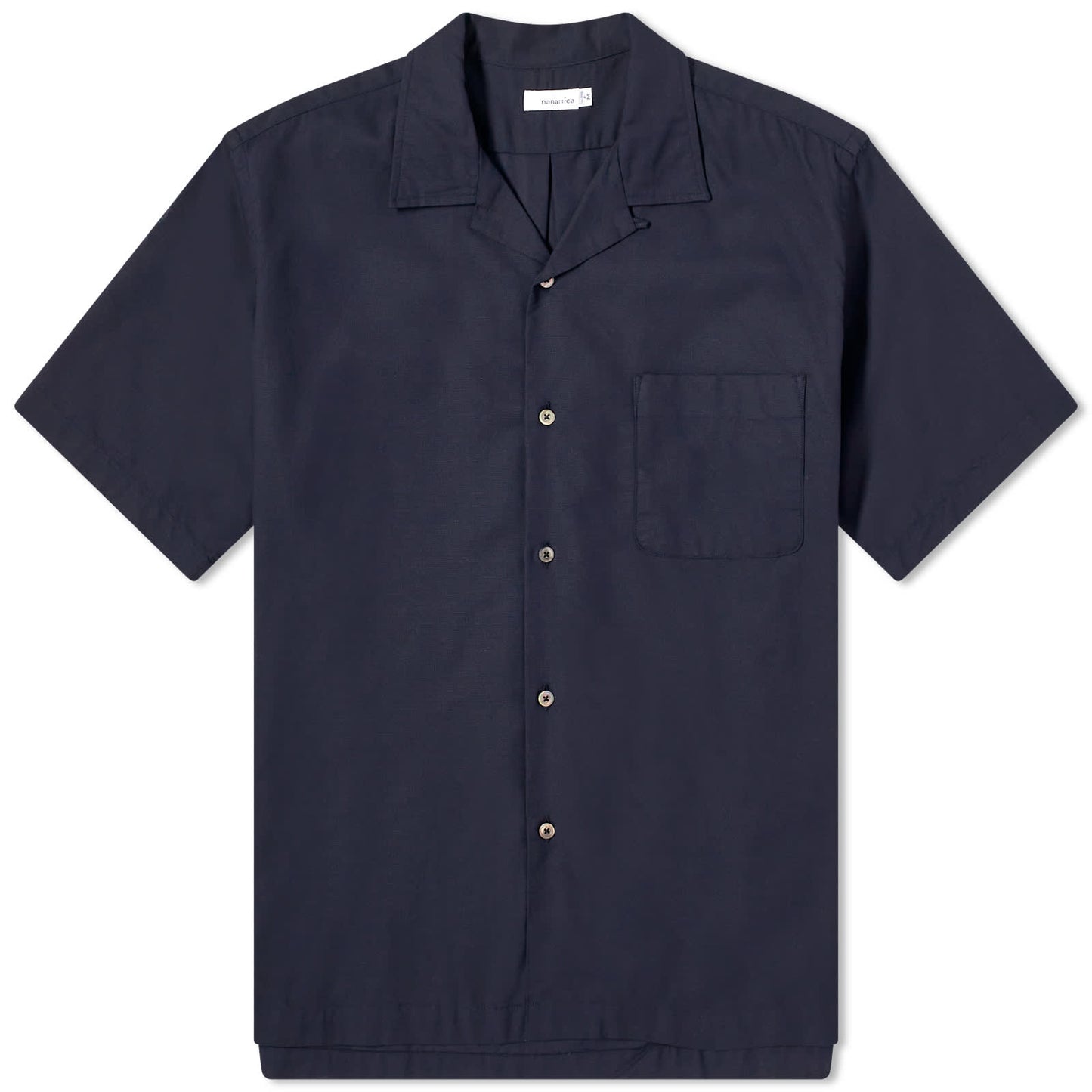 Short Sleeve Open Collar Panama Shirt