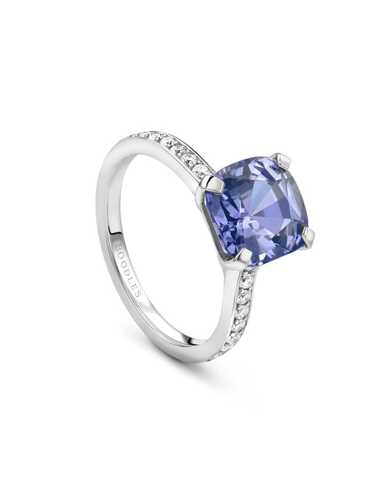 Harmony Cushion Cut Lavender Spinel Ring