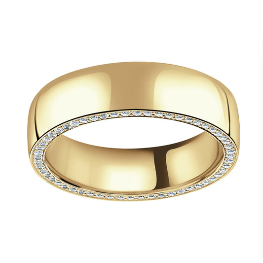 Yellow Gold 0.56cttw Round Diamond Set Ring