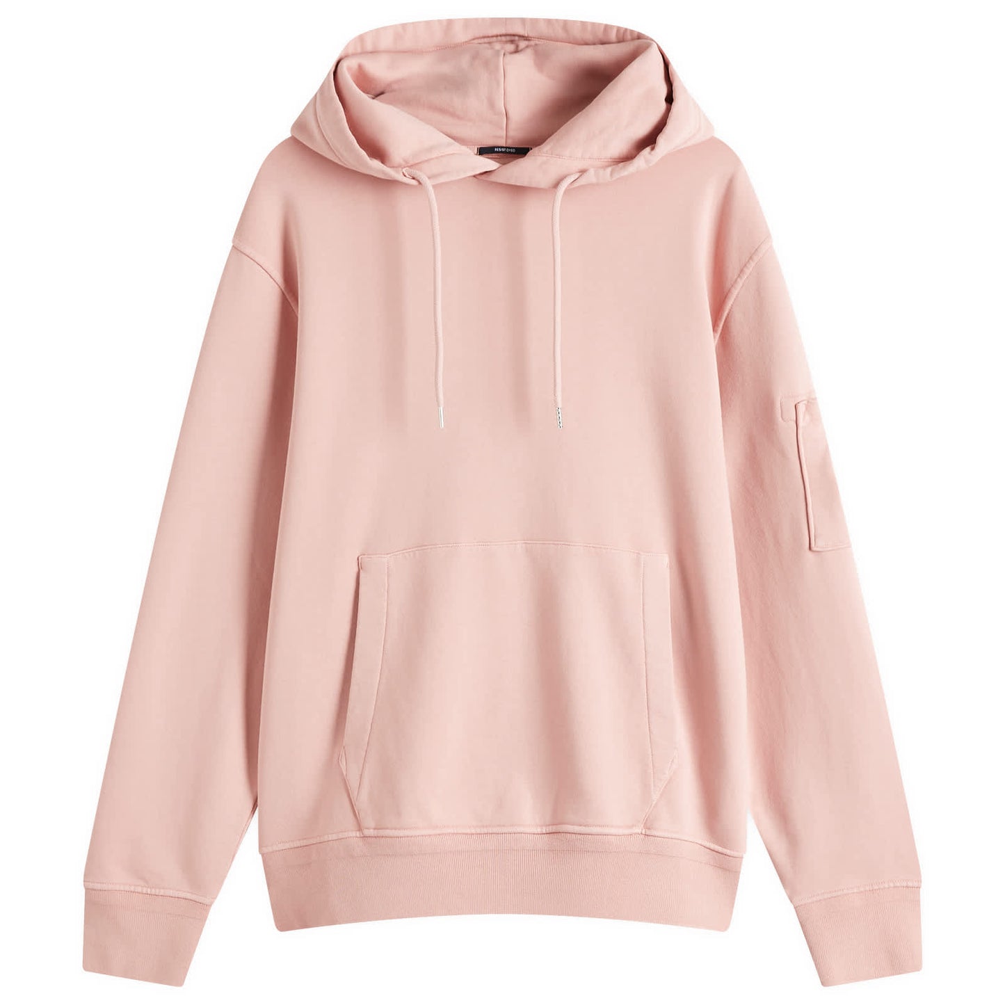 Diagonal Fleece Resist Dyed Hoodie