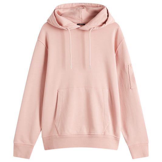Diagonal Fleece Resist Dyed Hoodie
