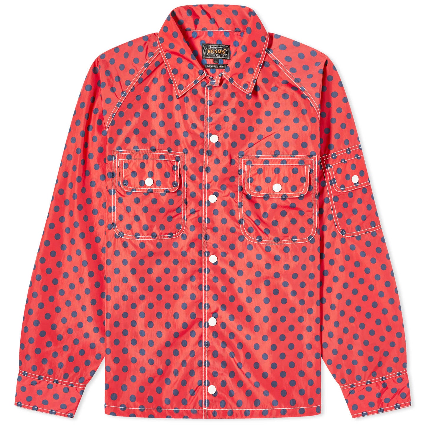 Beams Plus Polka Dot Sports Shirt Jacket