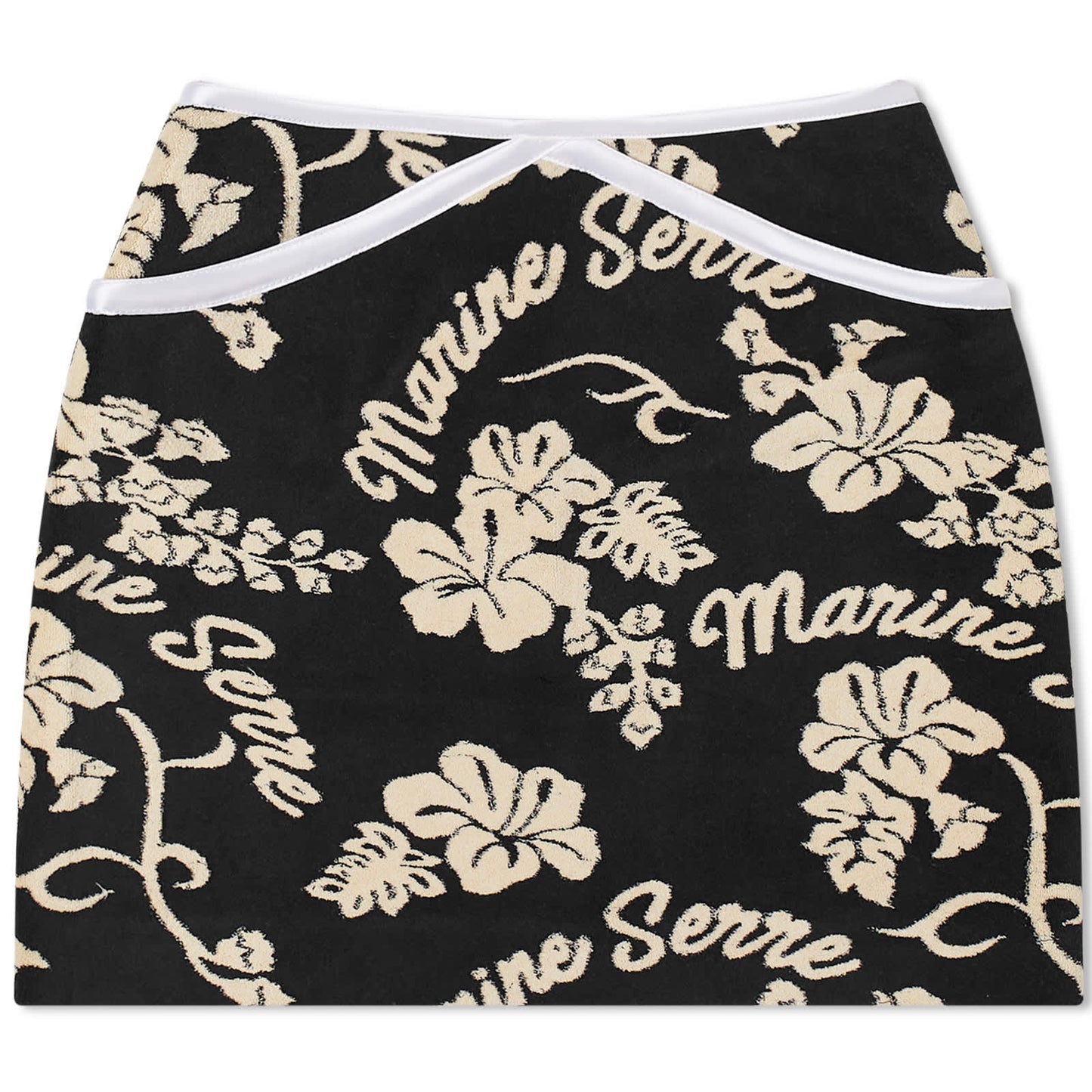 Jersey Jacquard Floral Skirt