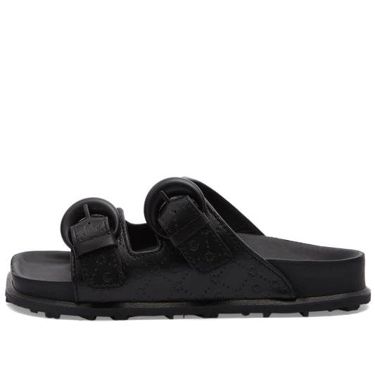 Embossed Leather Sandals