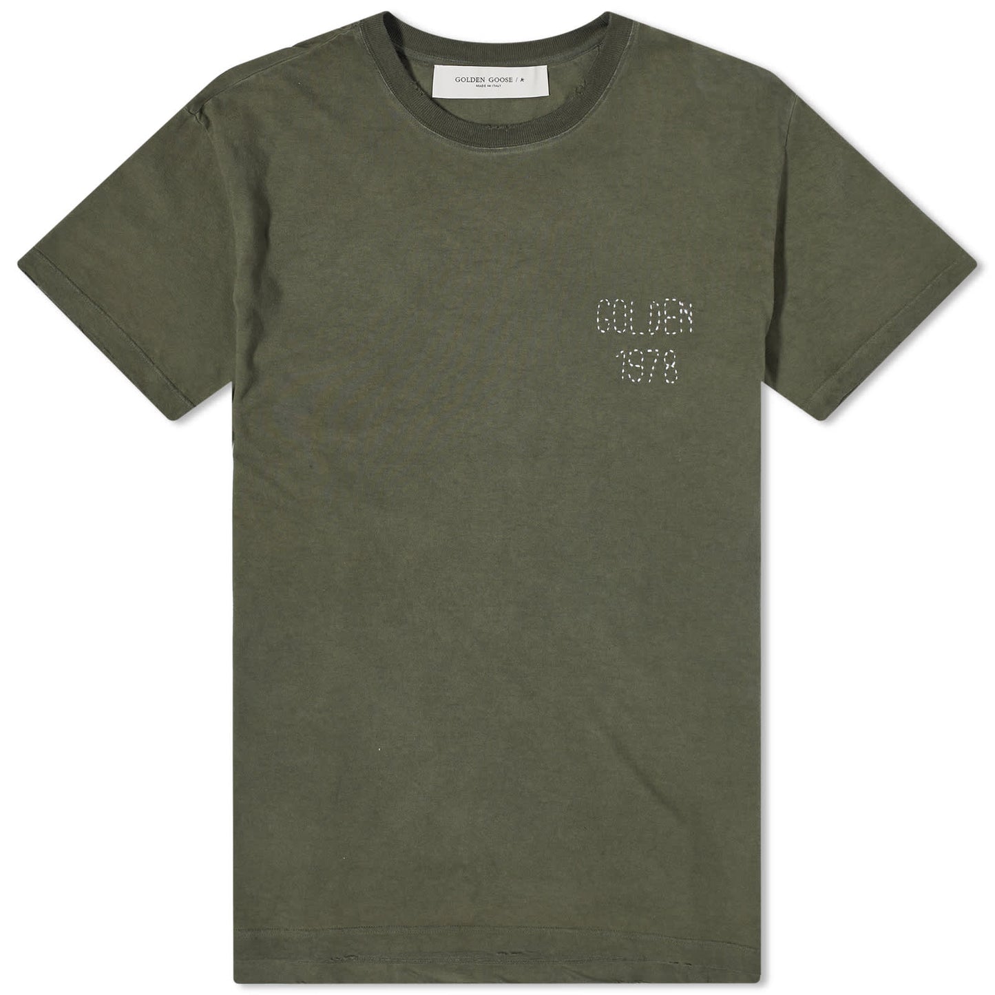 Distressed Golden 1978 Embroidery T-Shirt