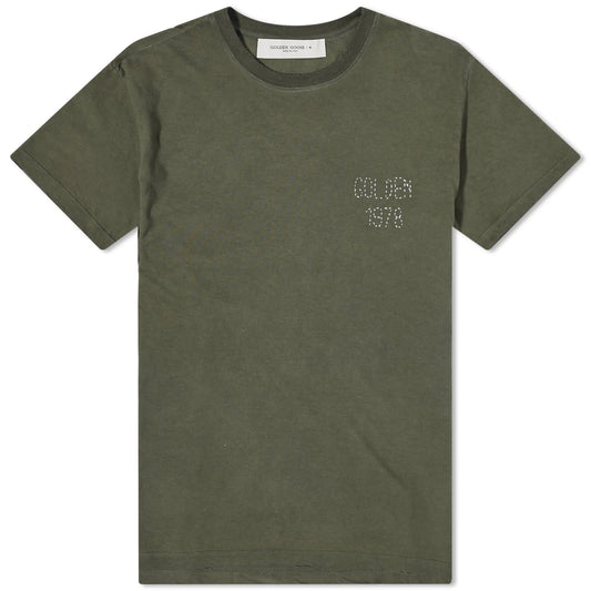 Distressed Golden 1978 Embroidery T-Shirt